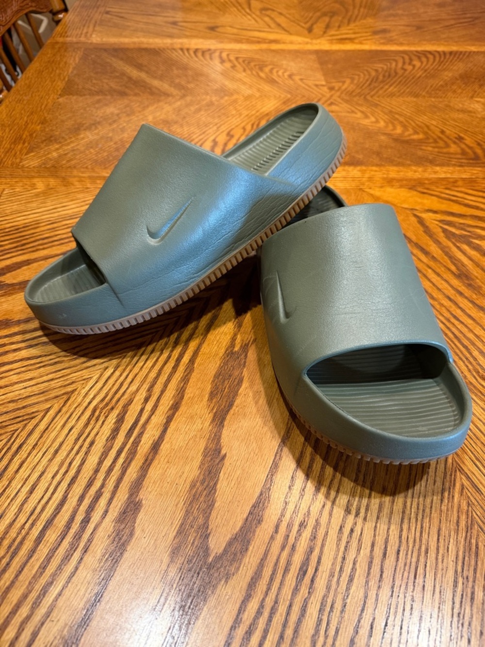 Nike Olive Green Comfort Slide Sandals